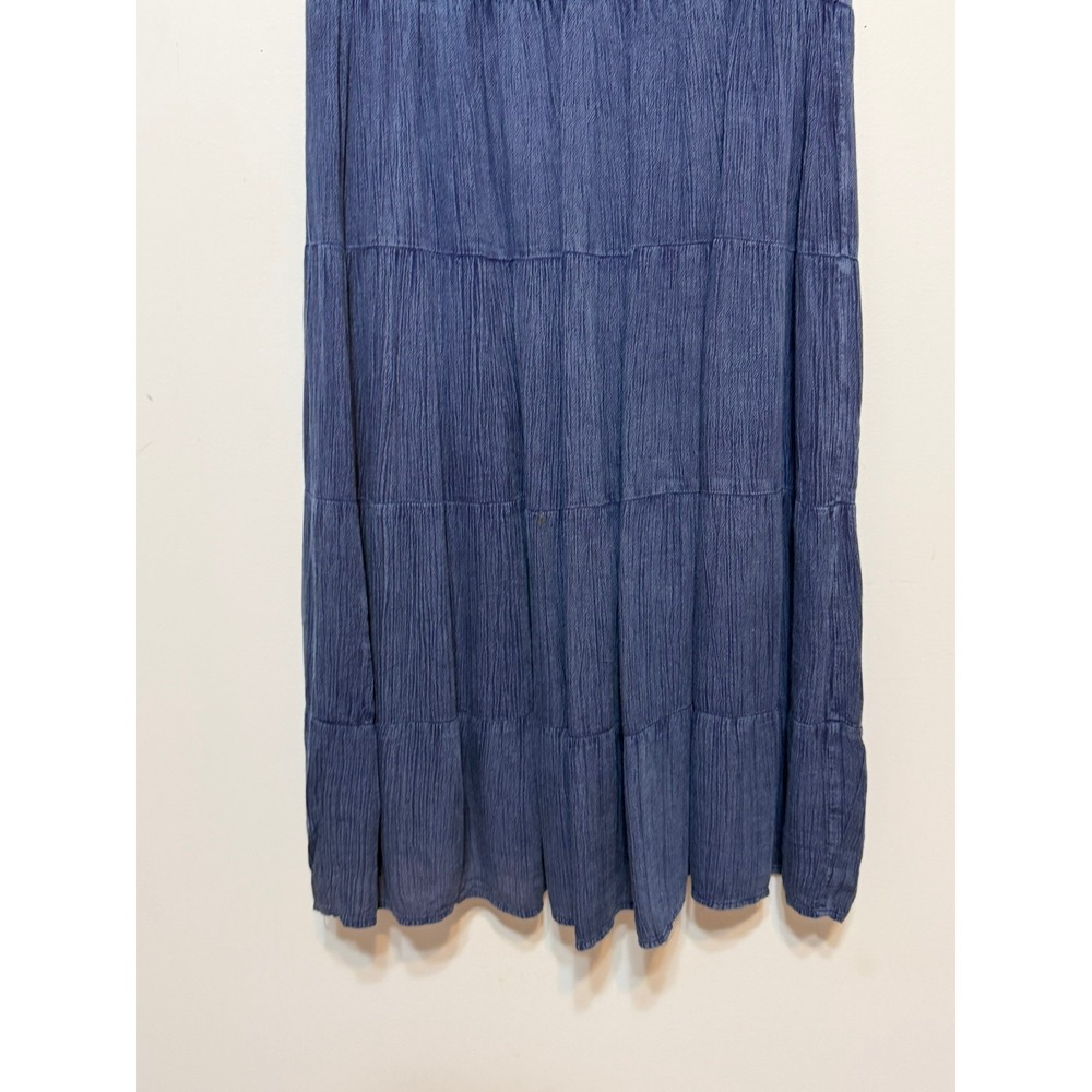 Studio West Blue Sleeveless Midi Dress with Crochet Bodice - Picture 5 of 15
